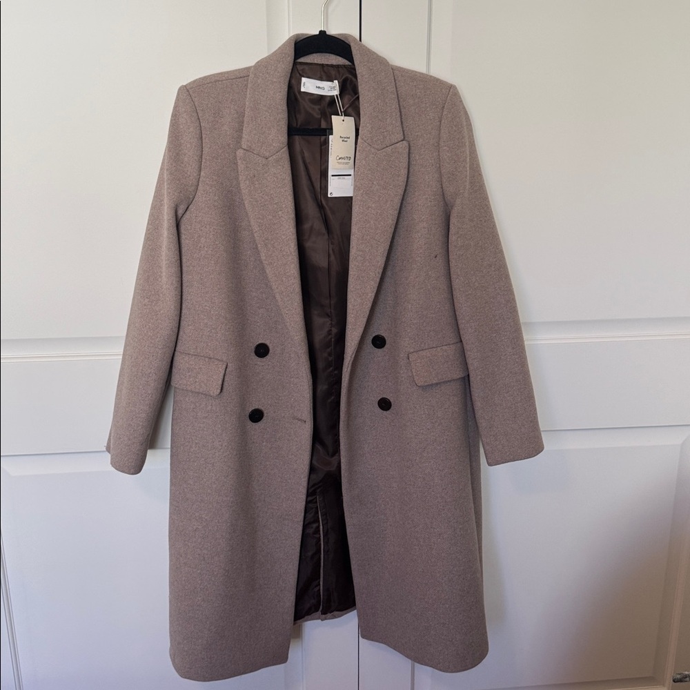 Mango Women's Tan Coat